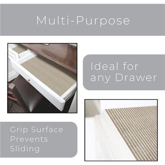 Smart Design Classic Grip Shelf Liner - 12 Inch x 20 Feet - Non Adhesive - Picture 3 of 5